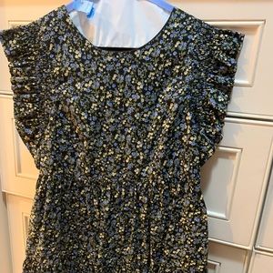 English Factory Ruffle Sleeve Mini Dress. Size Small. Worn twice. Like new.